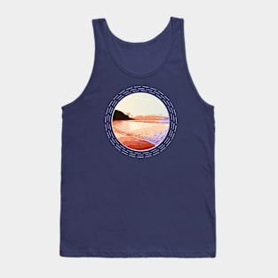 Sunny Summer Morning At The Beach Abstract Nature Art Tank Top